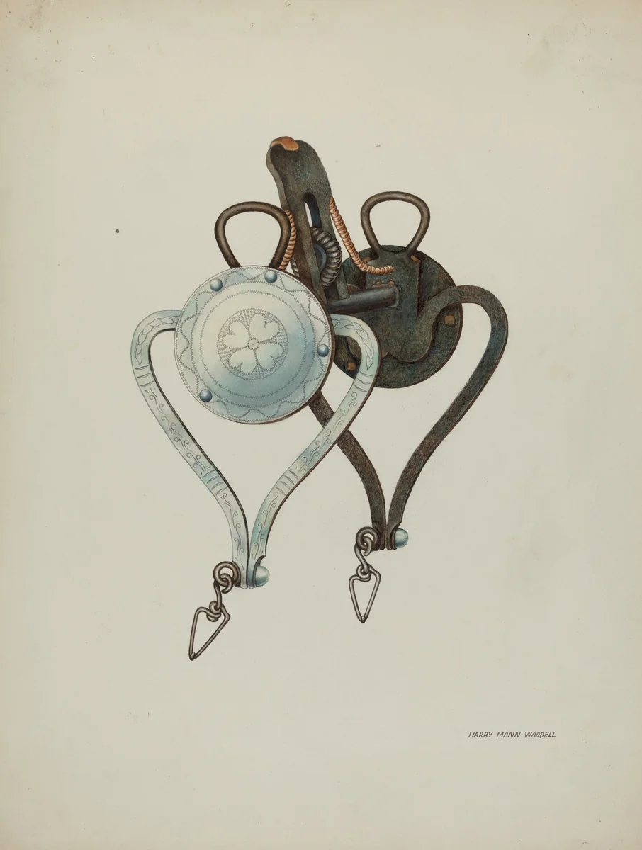 Bit by Harry Mann Waddell, index of american design, 1939