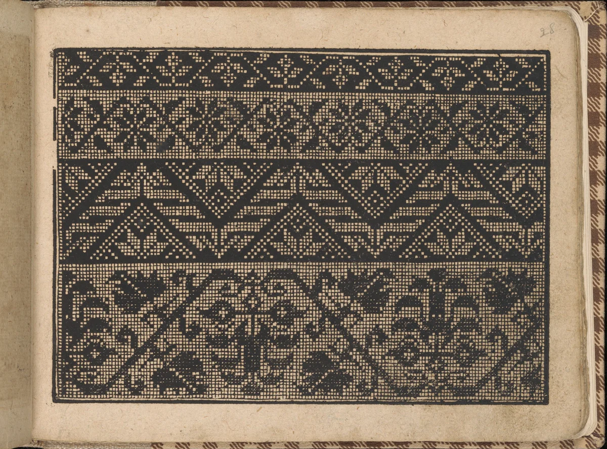 New Künstlichs Modelbuch (Page 28 recto) by Bernhard Jobin, book, 1600