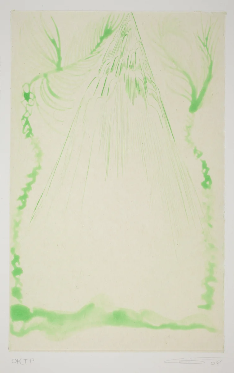 Rainbow - Green Riann by Chris Ofili, print, 2008