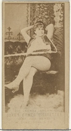 Card Number 346, Leonda Jarcaw, from the Actors and Actresses series (N145-5) issued by Duke Sons & Co. to promote Cameo Cigarettes by W. Duke, Sons & Co., photograph, 1880-1889
