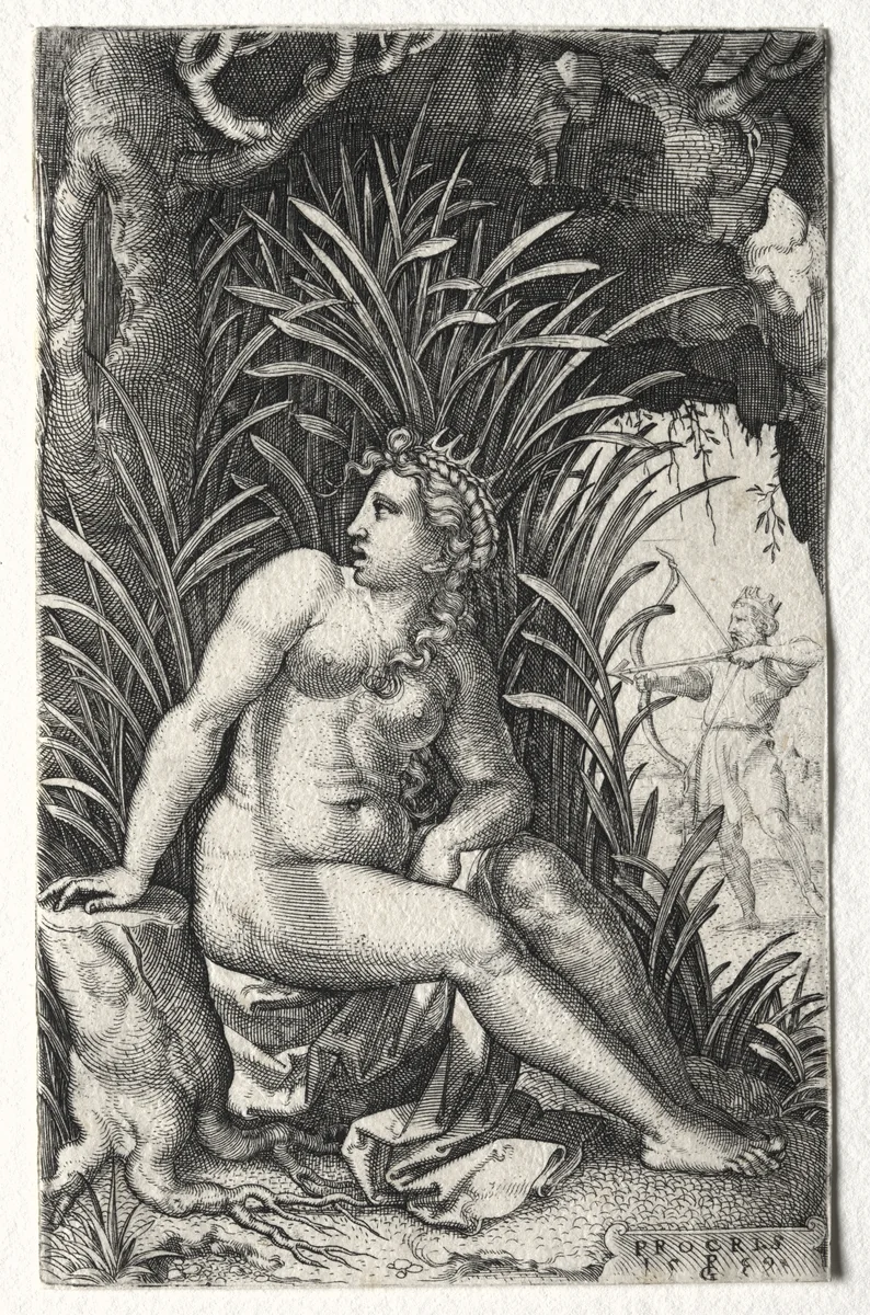 Procris by Georg Pencz, print, 1539