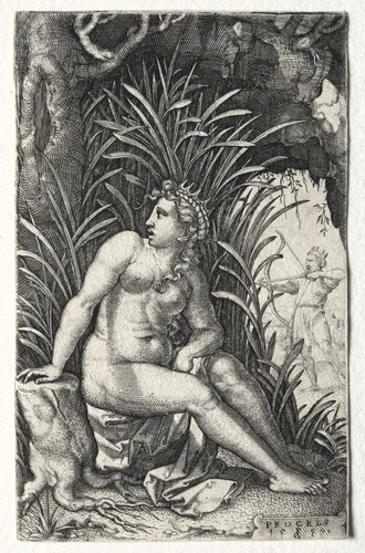Procris by Georg Pencz, print, 1539
