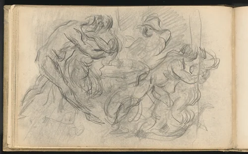 Carnival Scene by Paul Cezanne, drawing, 1885-1888