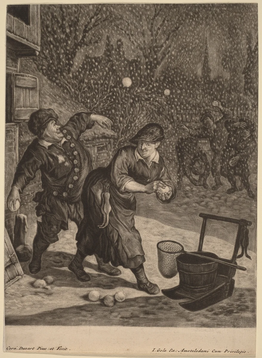 March by Cornelis Dusart, print, 1680-1690