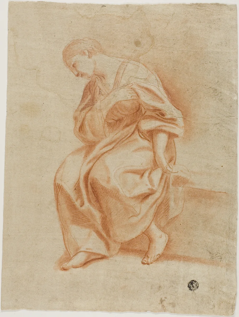 Seated Woman in Profile by Marcantonio Franceschini
Annibale Carracci
Lodovico Carracci, drawing, 1650-1699