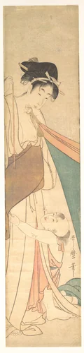 Woman and Child by Kitagawa Utamaro (喜多川歌麿), print, 1785-1805