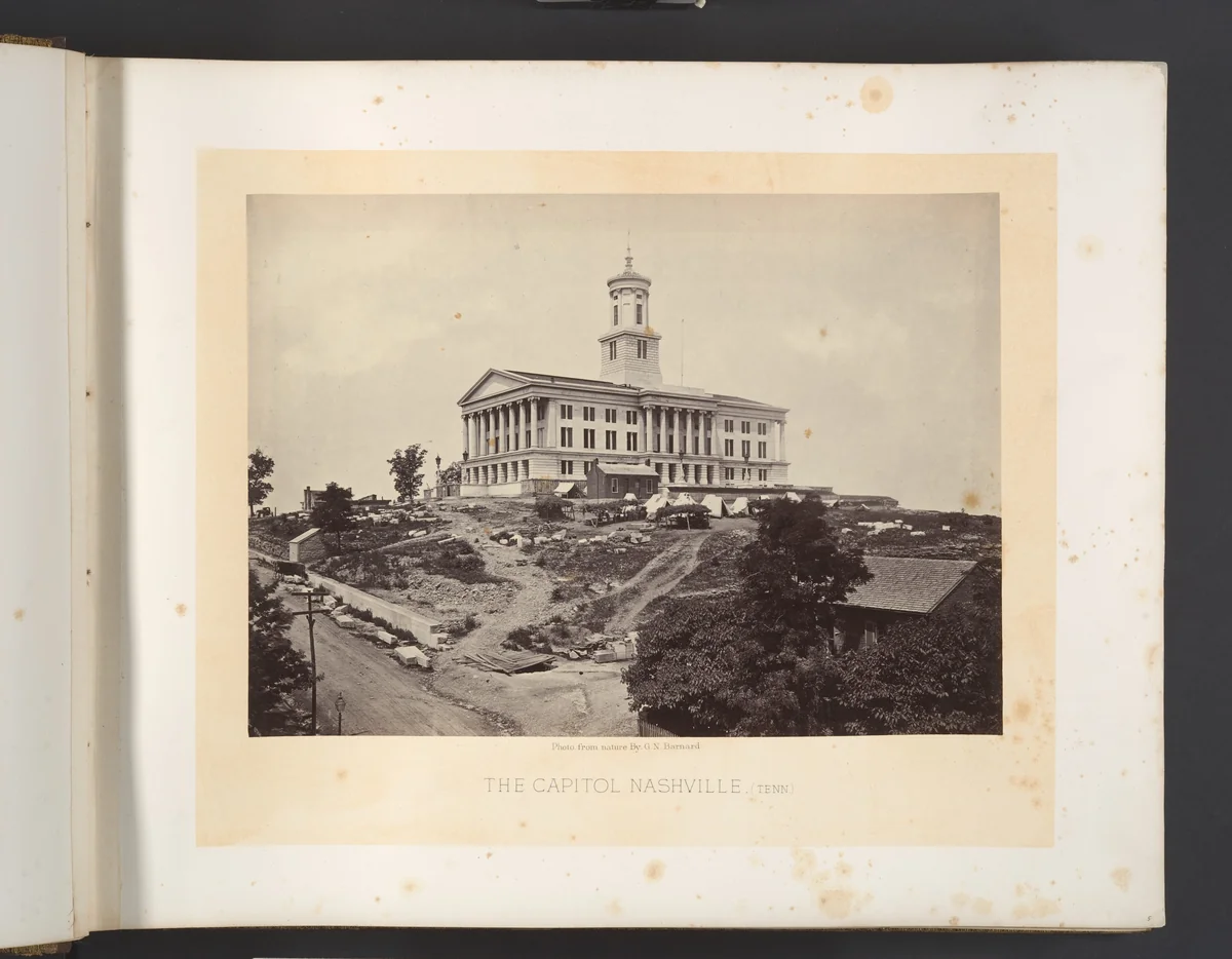 The Capitol, Nashville, Tennessee by George N. Barnard, photograph, 1860-1869