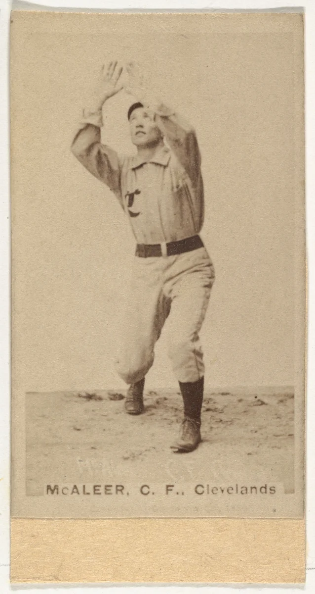 Jimmy "Loafer" McAleer, Center Field, Cleveland, from the Old Judge series (N172) for Old Judge Cigarettes by Goodwin & Company, photograph, 1887-1890