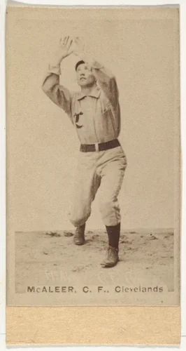 Jimmy "Loafer" McAleer, Center Field, Cleveland, from the Old Judge series (N172) for Old Judge Cigarettes by Goodwin & Company, photograph, 1887-1890