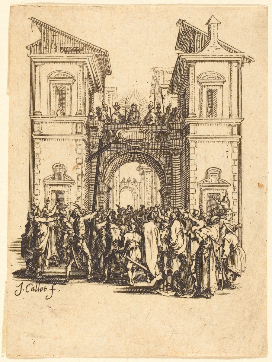 Ecce Homo by Jacques Callot, print, 1624-1625