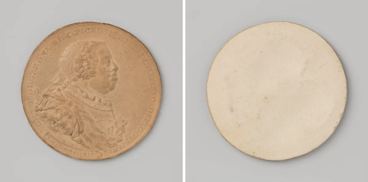 Overdracht van het graafschap Culemborg aan Stadhouder Willem IV 1748 by Johan George Holtzhey, metalwork, 1748