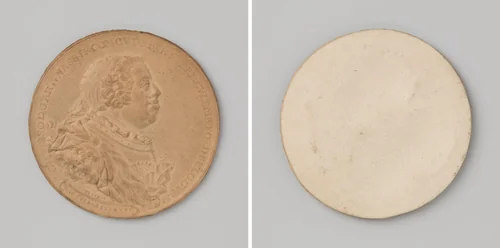 Overdracht van het graafschap Culemborg aan Stadhouder Willem IV 1748 by Johan George Holtzhey, metalwork, 1748