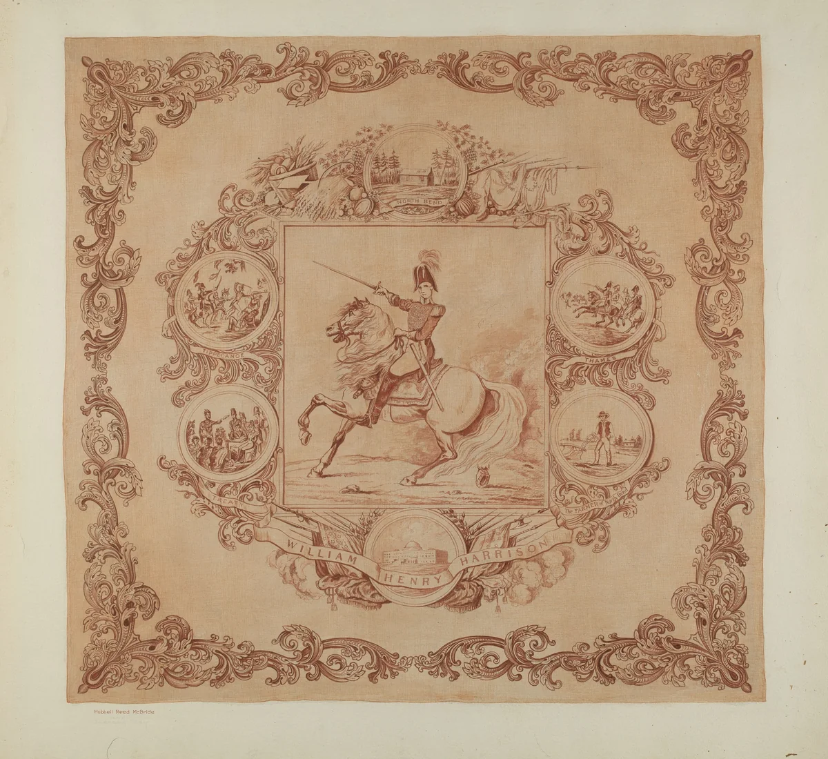 Event Handkerchief by Hubbell McBride, index of american design, 1941