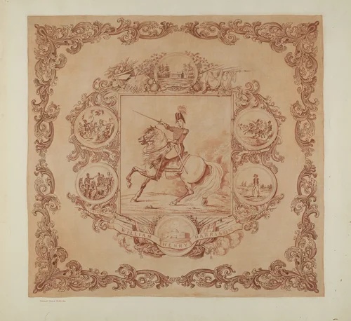 Event Handkerchief by Hubbell McBride, index of american design, 1941