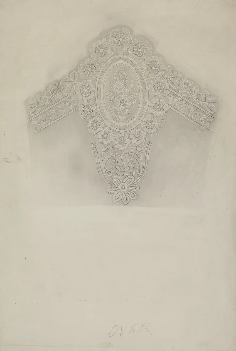 Lace Collar by Richard Whitaker, index of american design, 1935-1942