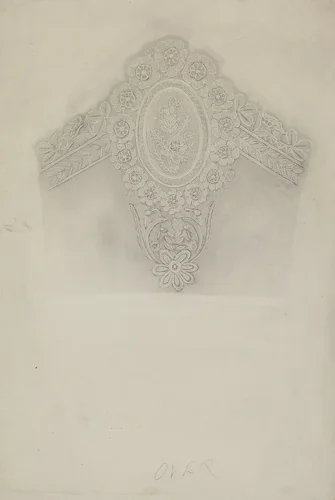 Lace Collar by Richard Whitaker, index of american design, 1935-1942