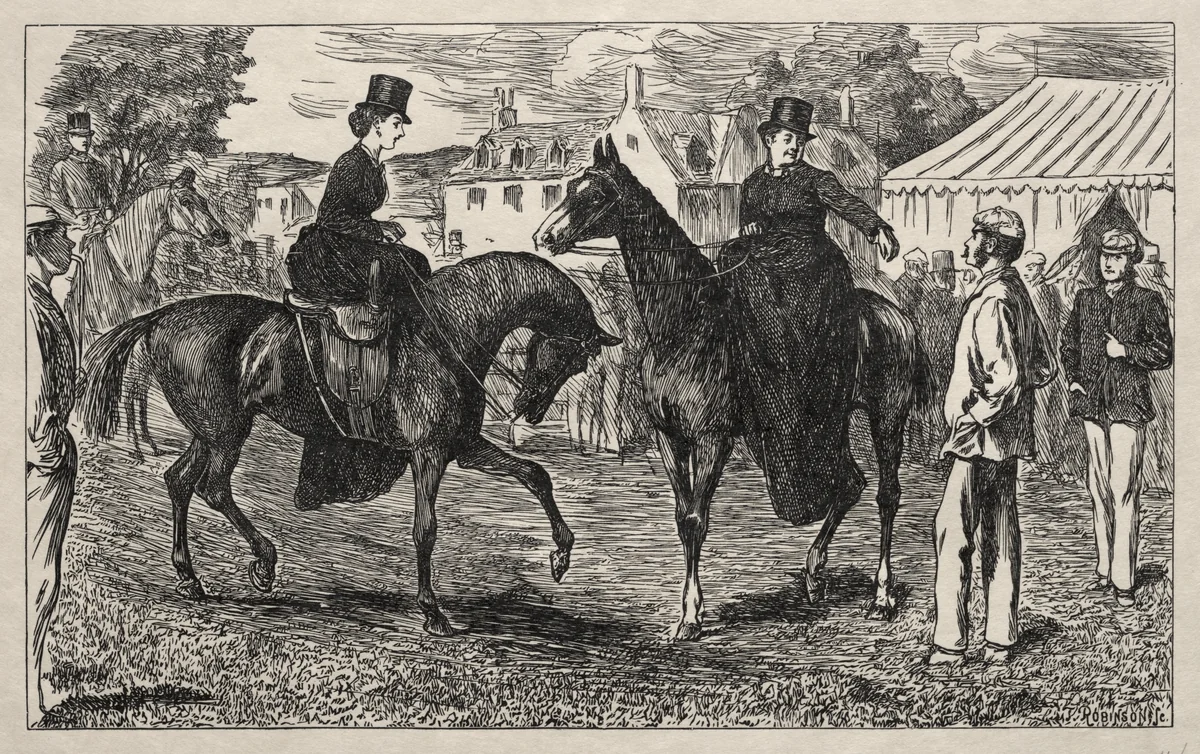Why the Pifflers Lost their Return Match by George Du Maurier, print, 1865