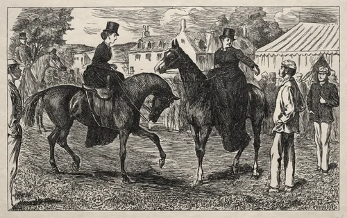 Why the Pifflers Lost their Return Match by George Du Maurier, print, 1865