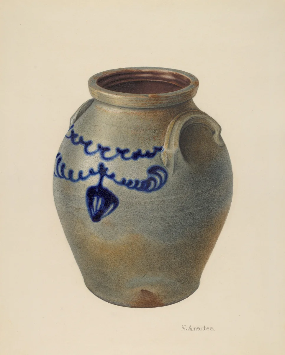 Jar by Nicholas Amantea, index of american design, 1937