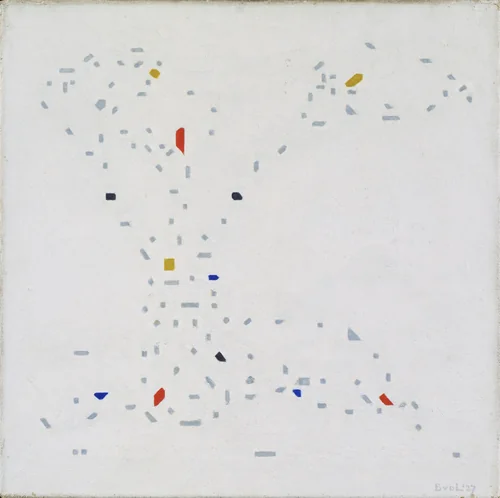 Abstract Composition by Bart van der Leck, painting, 1927