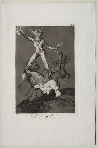 To Rise and to Fall, Plate 56 by Francisco de Goya, print, 1799