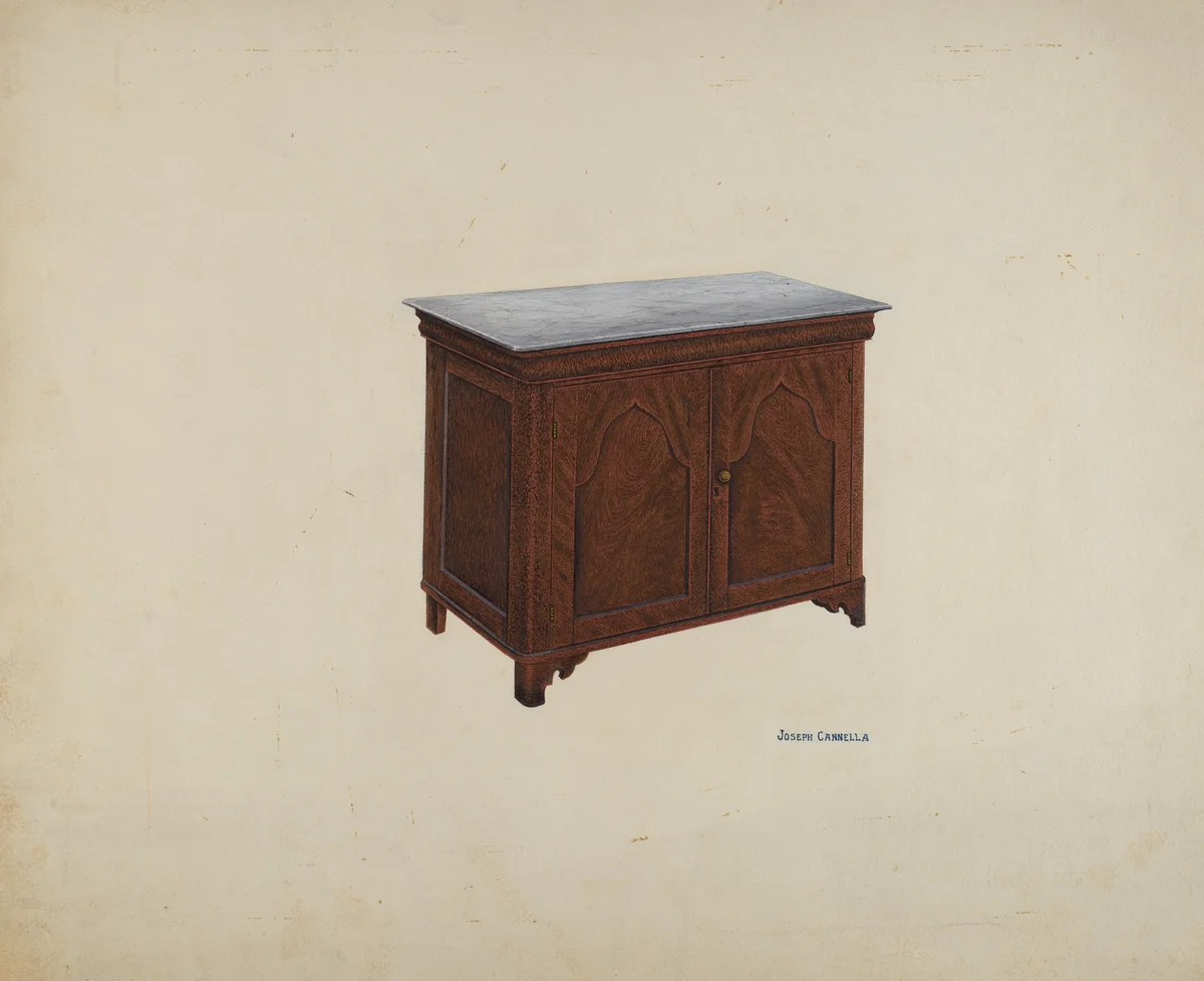 Washstand by Joseph Cannella, index of american design, 1941