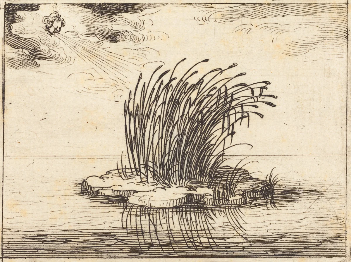 The Reeds and the Wind by Jacques Callot, print, 1628