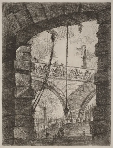 The Grand Piazza by Giovanni Battista Piranesi, print, 1750-1758