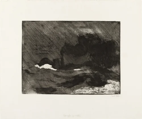 Steamer (large, dark) (Dampfer [gr. dkl.]) by Emil Nolde, print, 1910