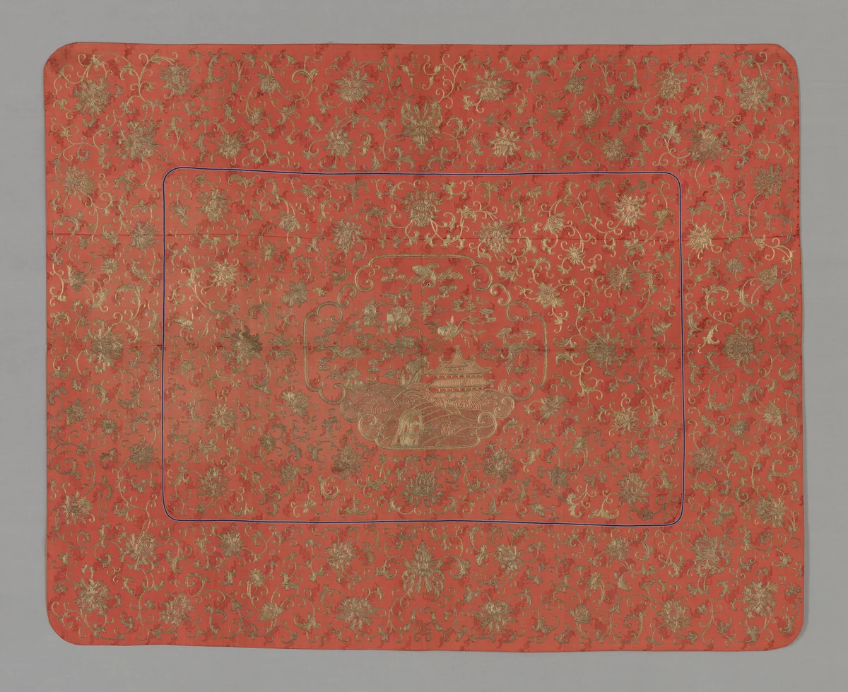 K'ang Cover by China, textile, 1800-1850
