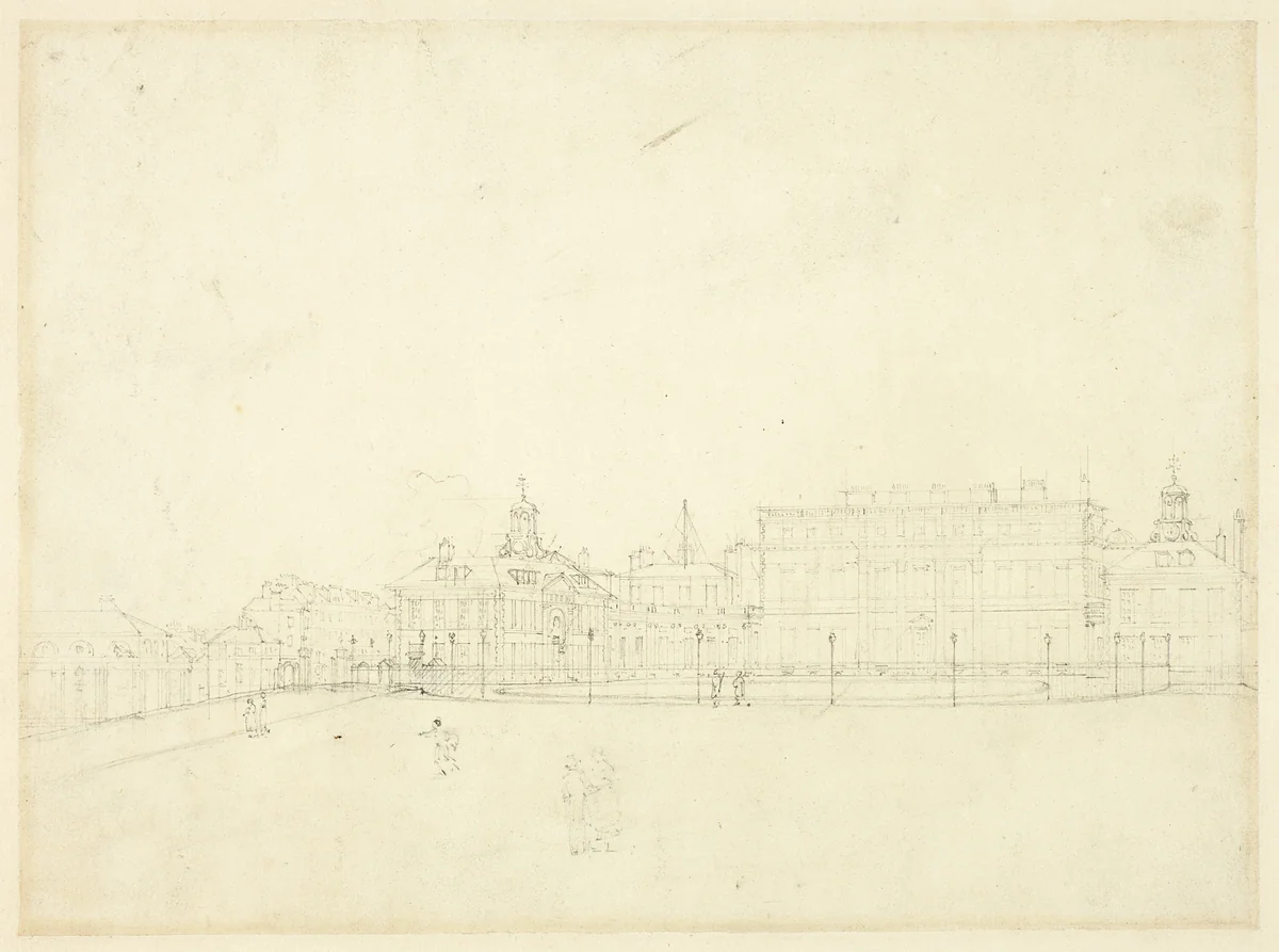 Study for Queen's Palace, St. James Park by Augustus Charles Pugin
Thomas Rowlandson, drawing, 1807-1809