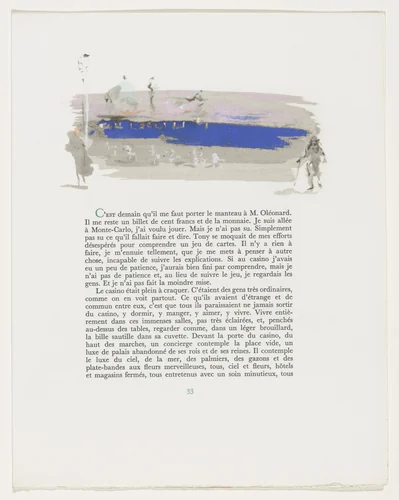 Headpiece (page 33) from Mille Regrets (A Thousand Regrets) by Christian Bérard, illustrated book, 1947