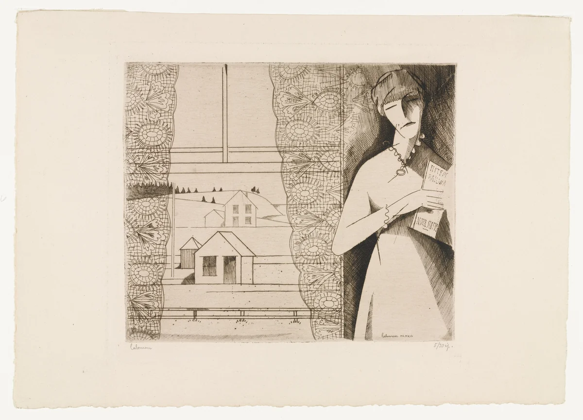 The Canadian Window (La fenêtre canadienne) by Jean Emile Laboureur, print, 1914