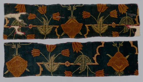 Fragments of a Carpet by Imperial Manufactory, textile, 1600-1650