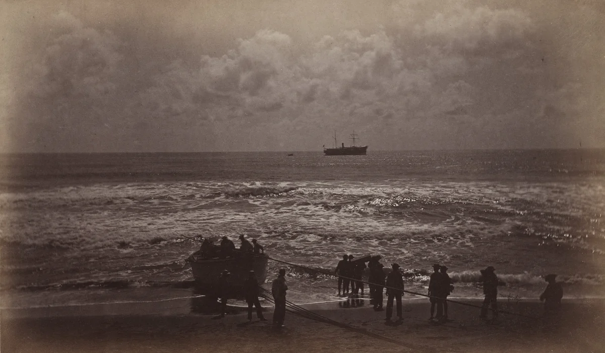 Evening at San Benito by Eadweard Muybridge, photograph, 1875