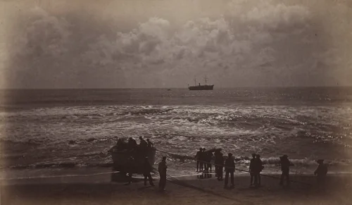 Evening at San Benito by Eadweard Muybridge, photograph, 1875