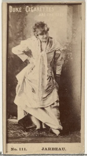 Card Number 111, Miss Jarbeau, from the Actors and Actresses series (N145-6) issued by Duke Sons & Co. to promote Duke Cigarettes by W. Duke, Sons & Co., photograph, 1880-1889