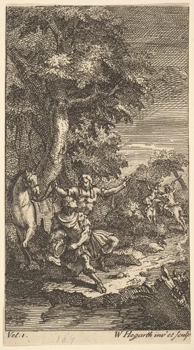 Cassandra, Frontispiece, Vol. 1 by William Hogarth, print, 1725
