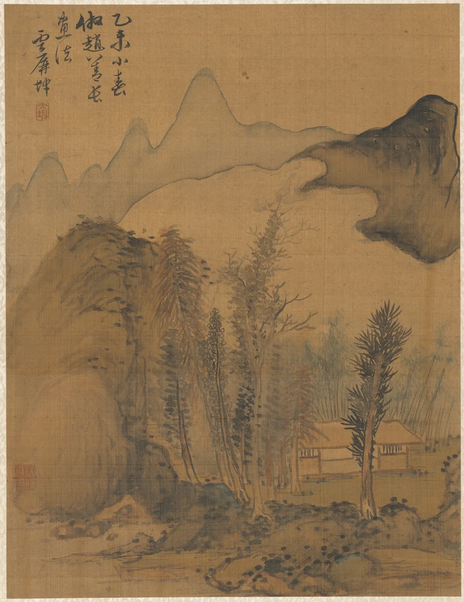 Landscape in the Style of Chao Yuan by Zhai Dakun, painting, 1775