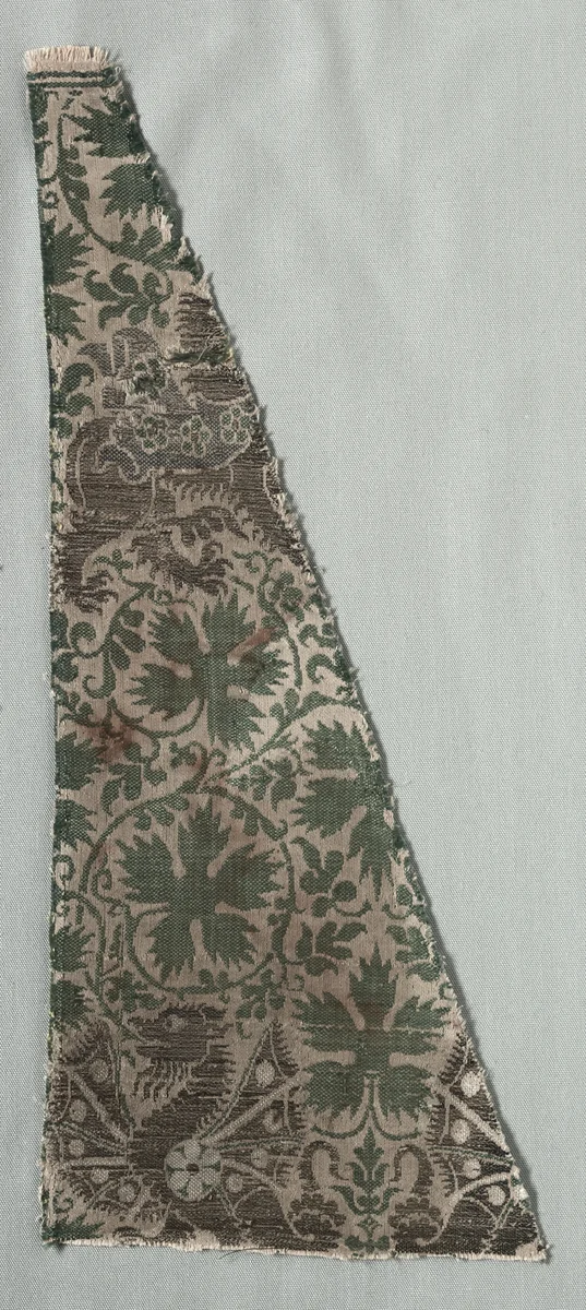 Silk Fragments by Unknown, textile, 1350-1399