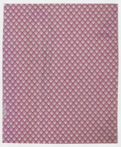 Sheet with crisscross pattern by anonymous, print, 1800-1900