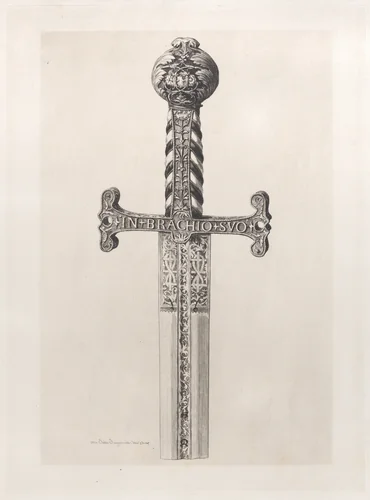 François Ier's Sword by Jules Ferdinand Jacquemart, print, 1864