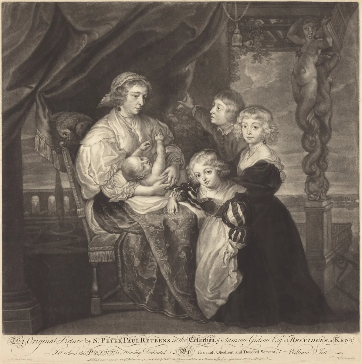 The Gerbier Family by James McArdell
Sir Peter Paul Rubens, print, 1729-1765