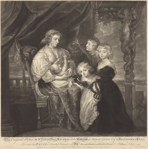 The Gerbier Family by James McArdell
Sir Peter Paul Rubens, print, 1729-1765