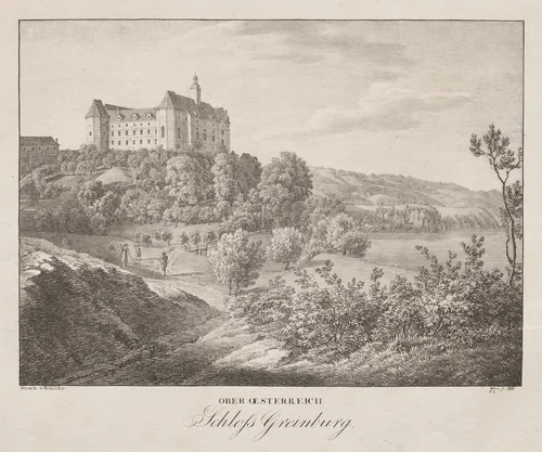 Ober-oesterreich, Schloss Greinburg by Jakob Alt, print