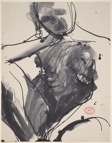 Untitled [woman seated in an armchair] by Richard Diebenkorn, drawing, 1955-1967