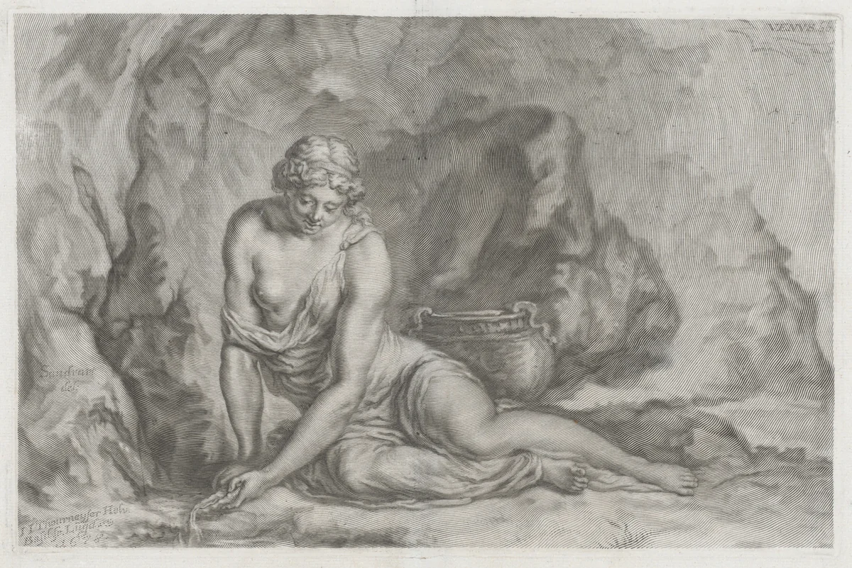 Venus by Joachim von Sandrart I, print, 1678