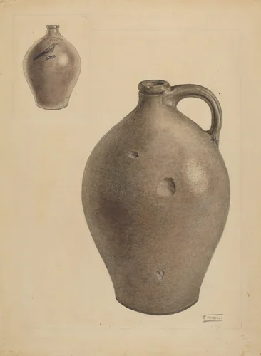 Jug by Frank Fumagalli, index of american design, 1938