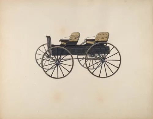 Four Passenger Farm Wagon by Fred Weiss, index of american design, 1936