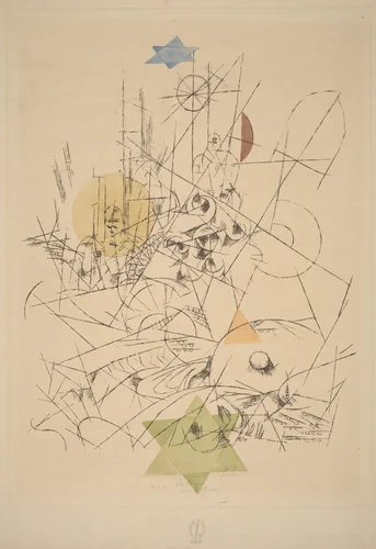 Hope and Destruction (Zerstörung und Hoffnung) by Paul Klee, print, 1916